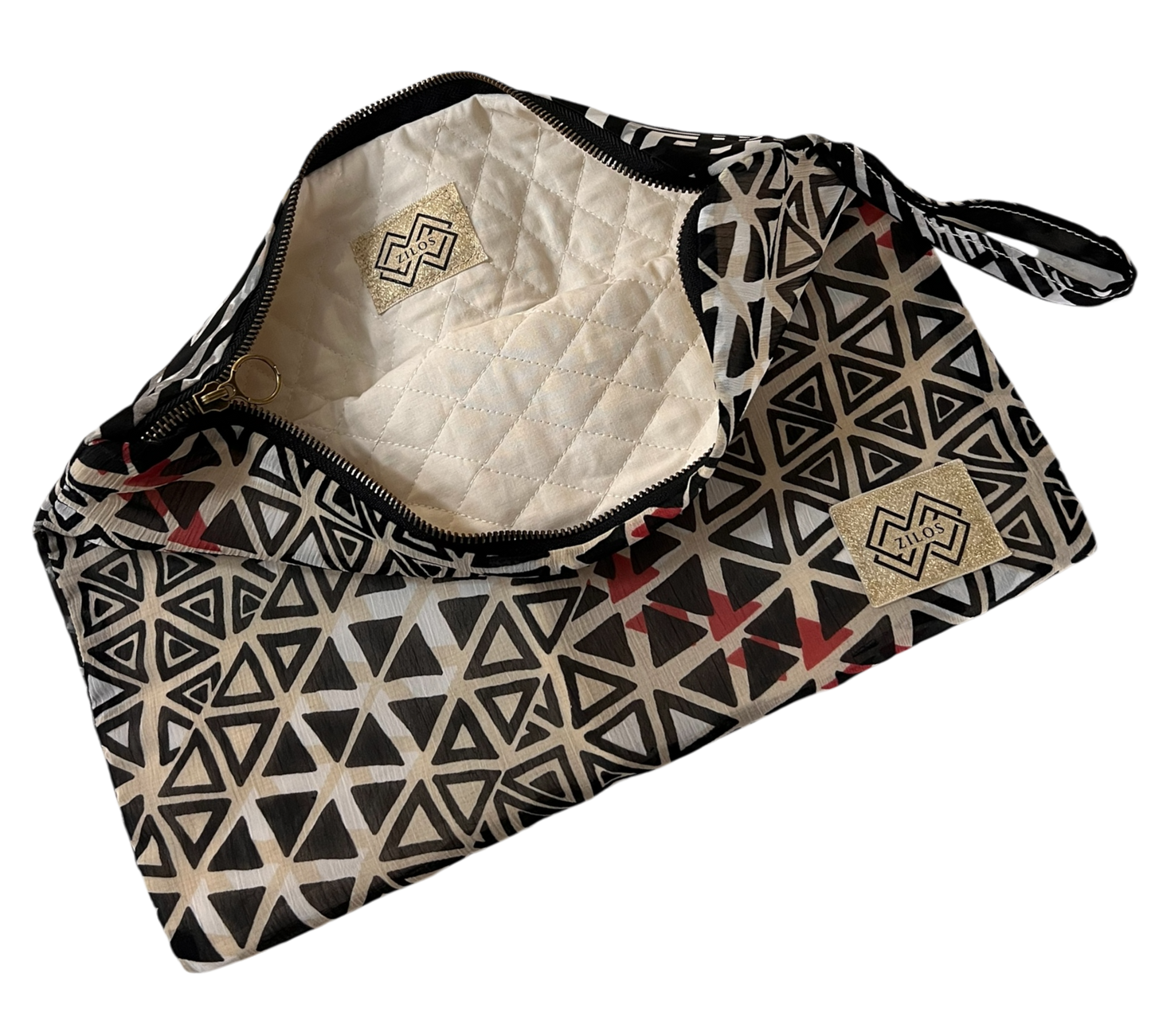 Two-Sided Geometric Clutch - Earth Tones