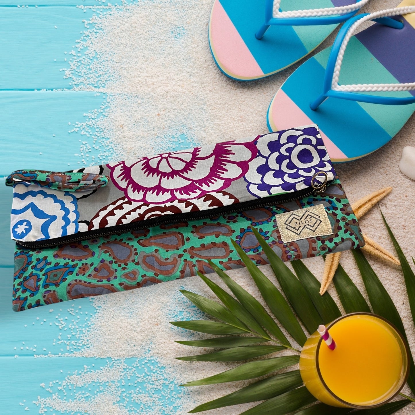 Bohemian Elegance: A Vibrant Cotton Purse