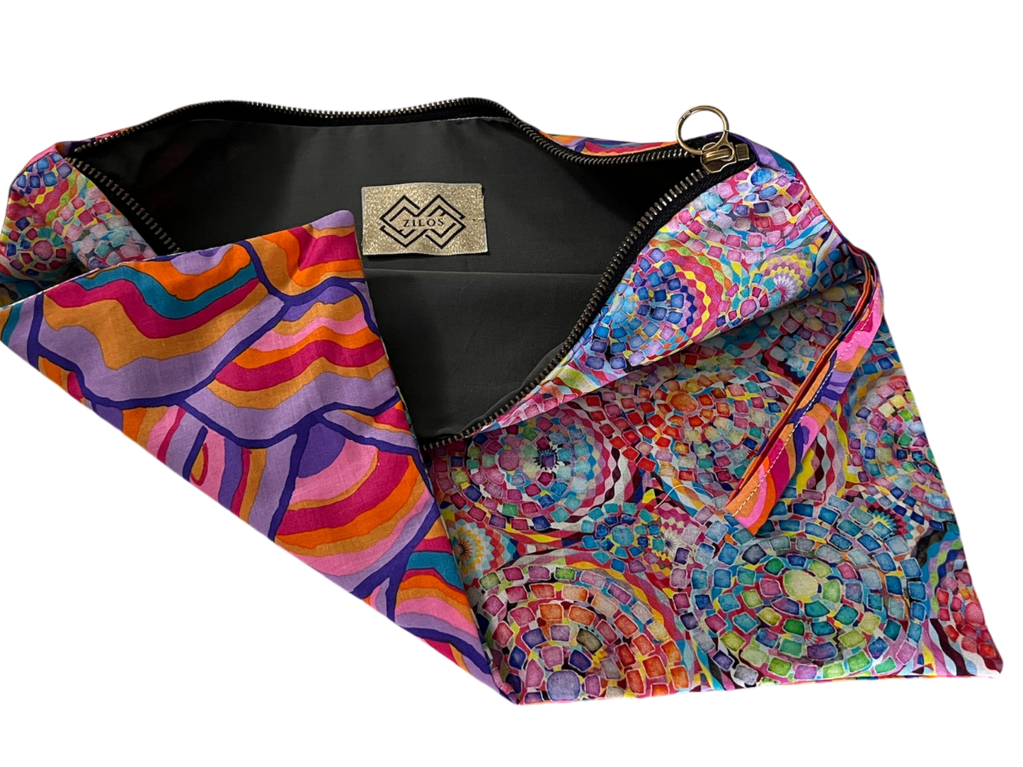 Kaleidoscope Dreams and Wavy Wonders Cotton Bag