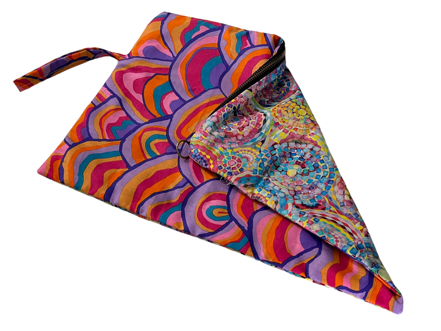 Kaleidoscope Dreams and Wavy Wonders Cotton Bag