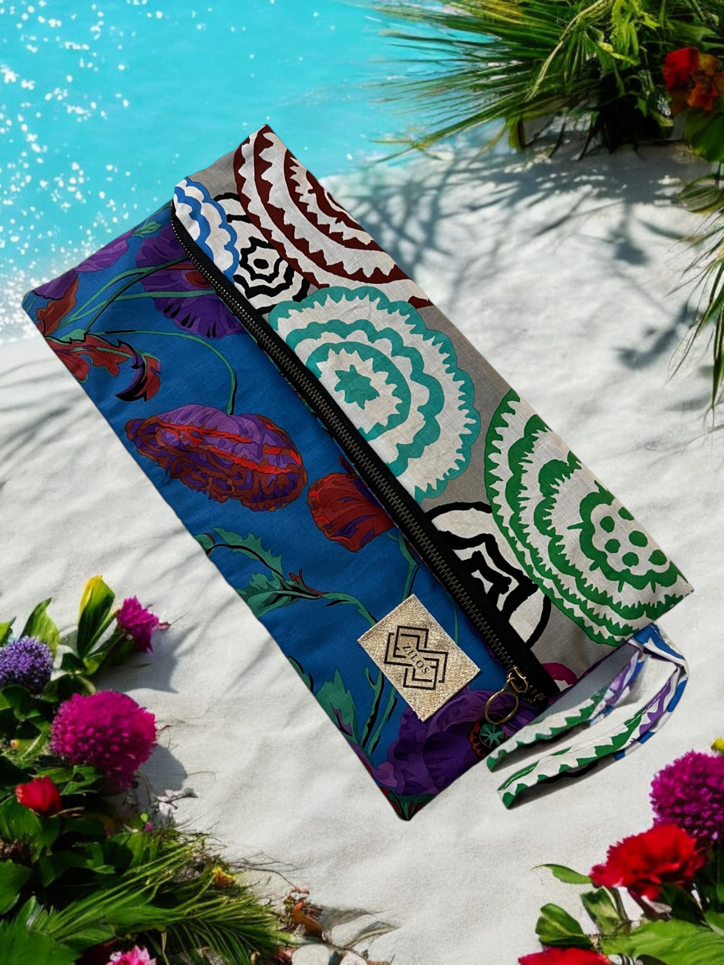 Boho Blossom Delight Cotton Purse