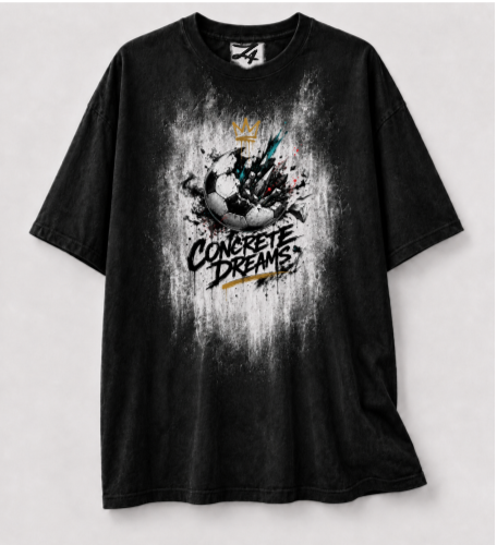 Black Soccer Graphic T-Shirt for Men | Streetwear Tee