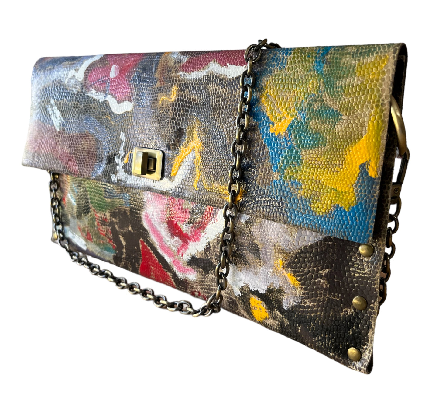 Embellished Art on Shoulder Bag