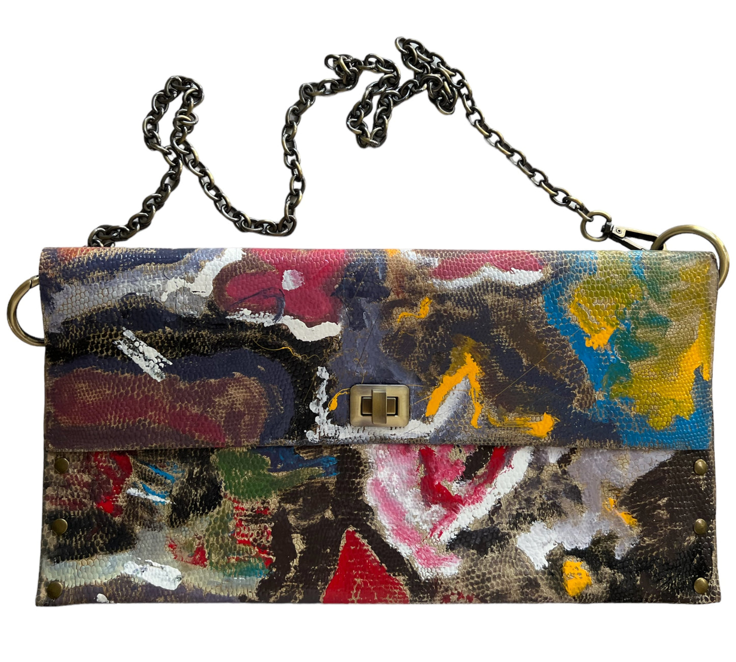 Embellished Art on Shoulder Bag