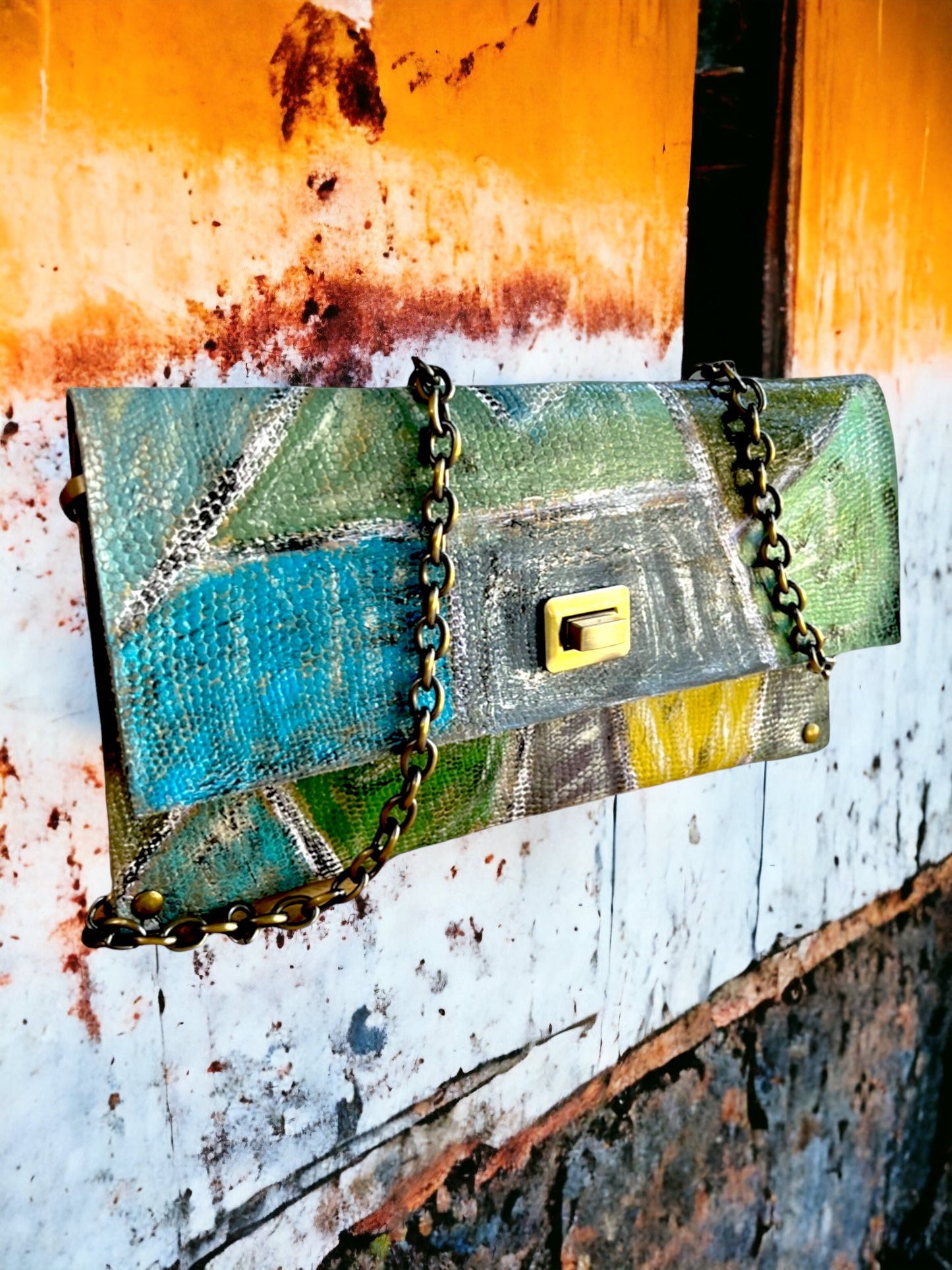 Aqua-Green Medium Crossbody