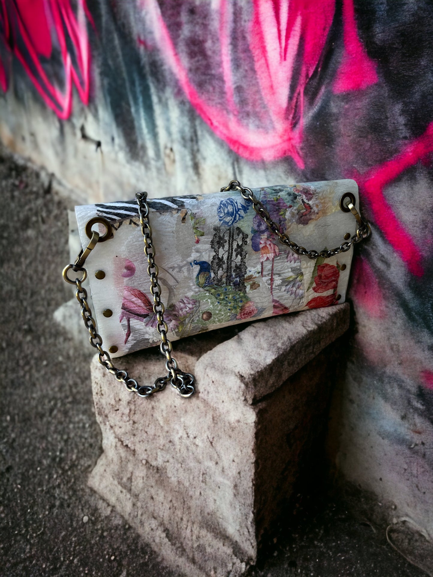 Eco-friendly Crossbody Animal Print Clutch Bag