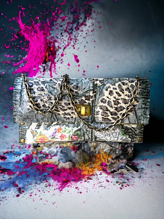 Recycled Animal Print Handbag