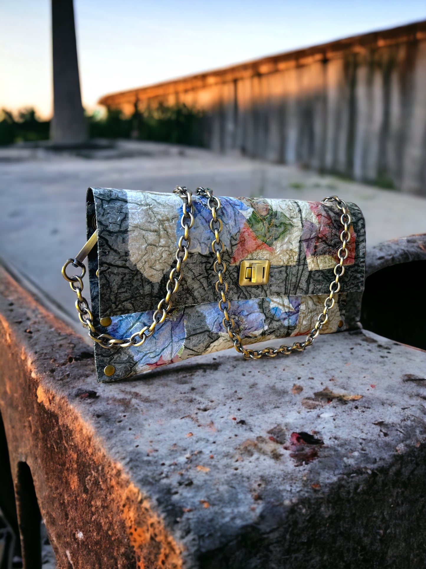 Crossbody Recycled Purse Eco-friendly Cruelty-free