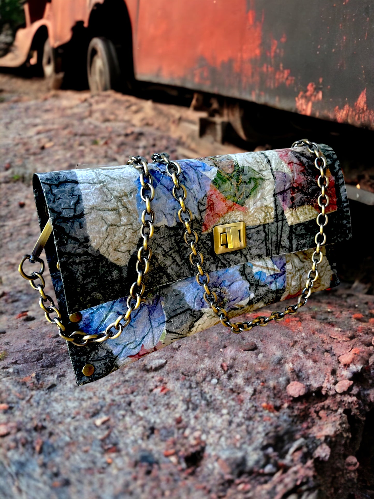 Crossbody Recycled Purse Eco-friendly Cruelty-free