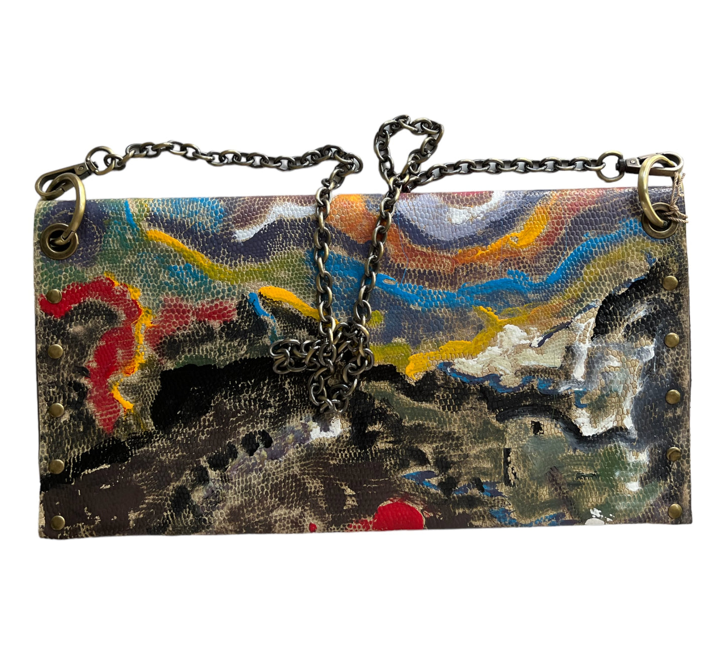 Embellished Art on Shoulder Bag
