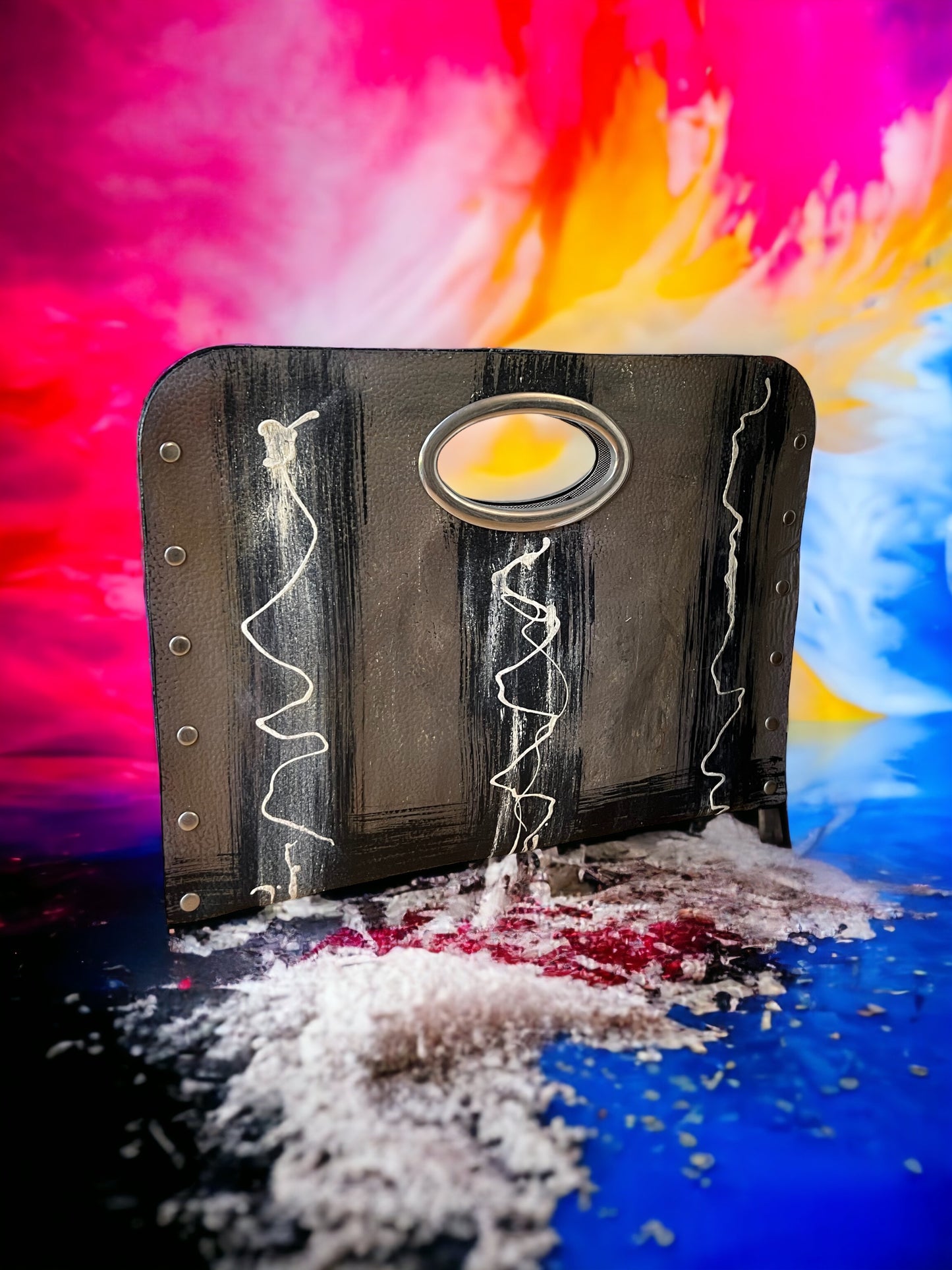Desert Sand Flow Hand-painted Art Bag