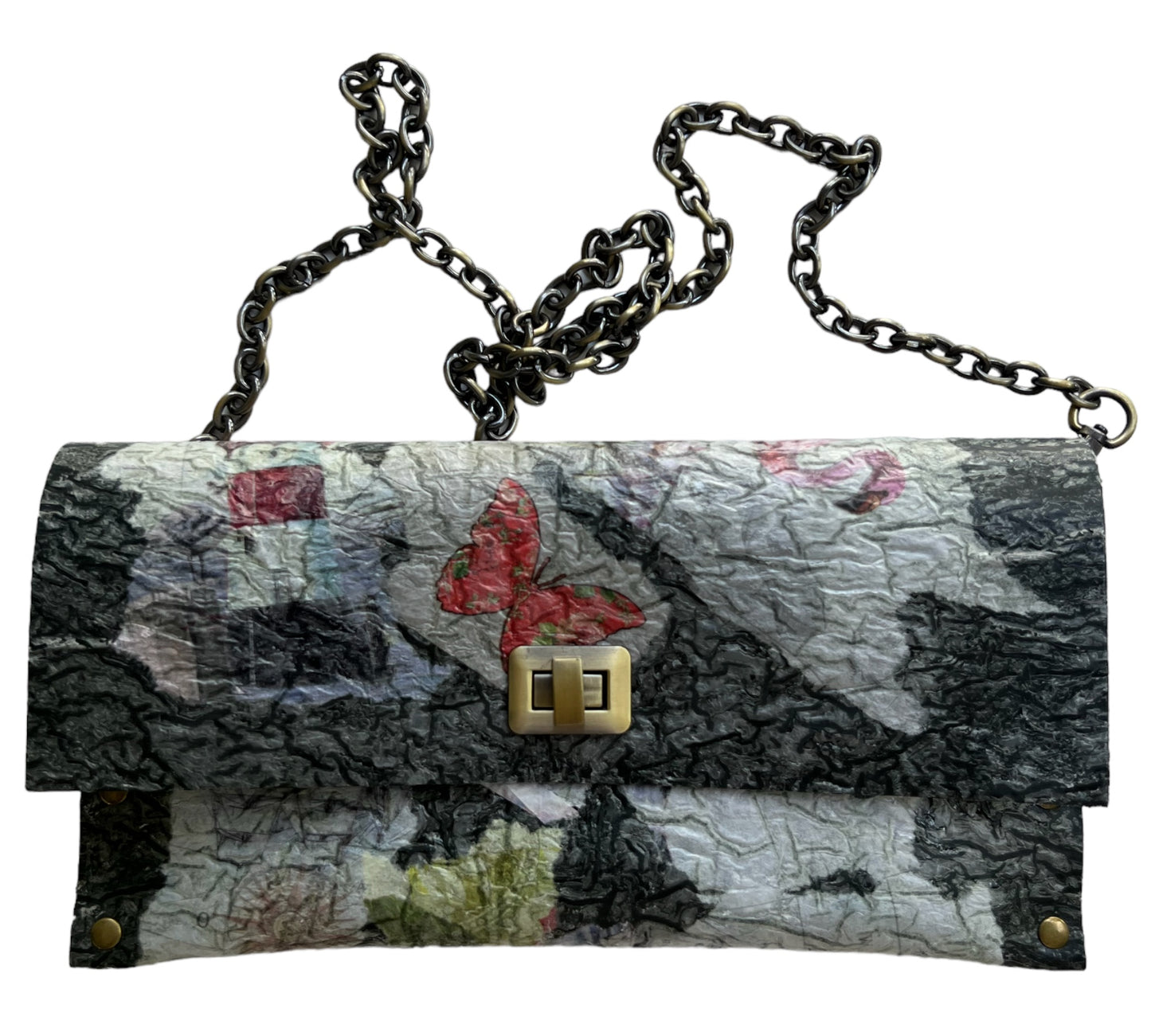 Black Recycled Handbag Eco-friendly Upcycled and Ethically Crafted