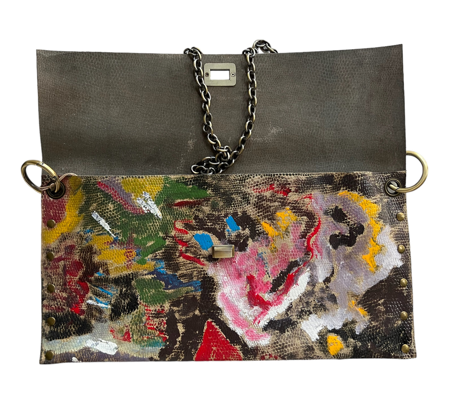 Embellished Art on Shoulder Bag