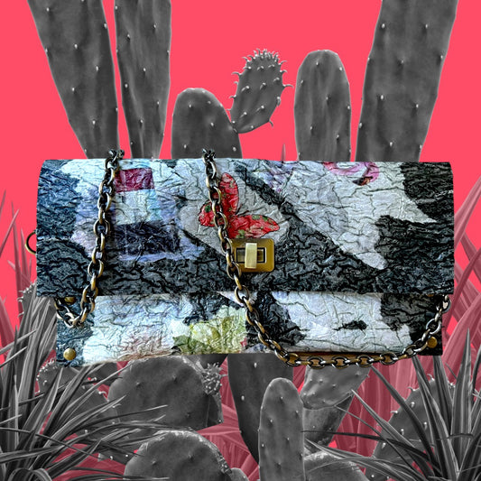 Black Recycled Handbag Eco-friendly Upcycled and Ethically Crafted