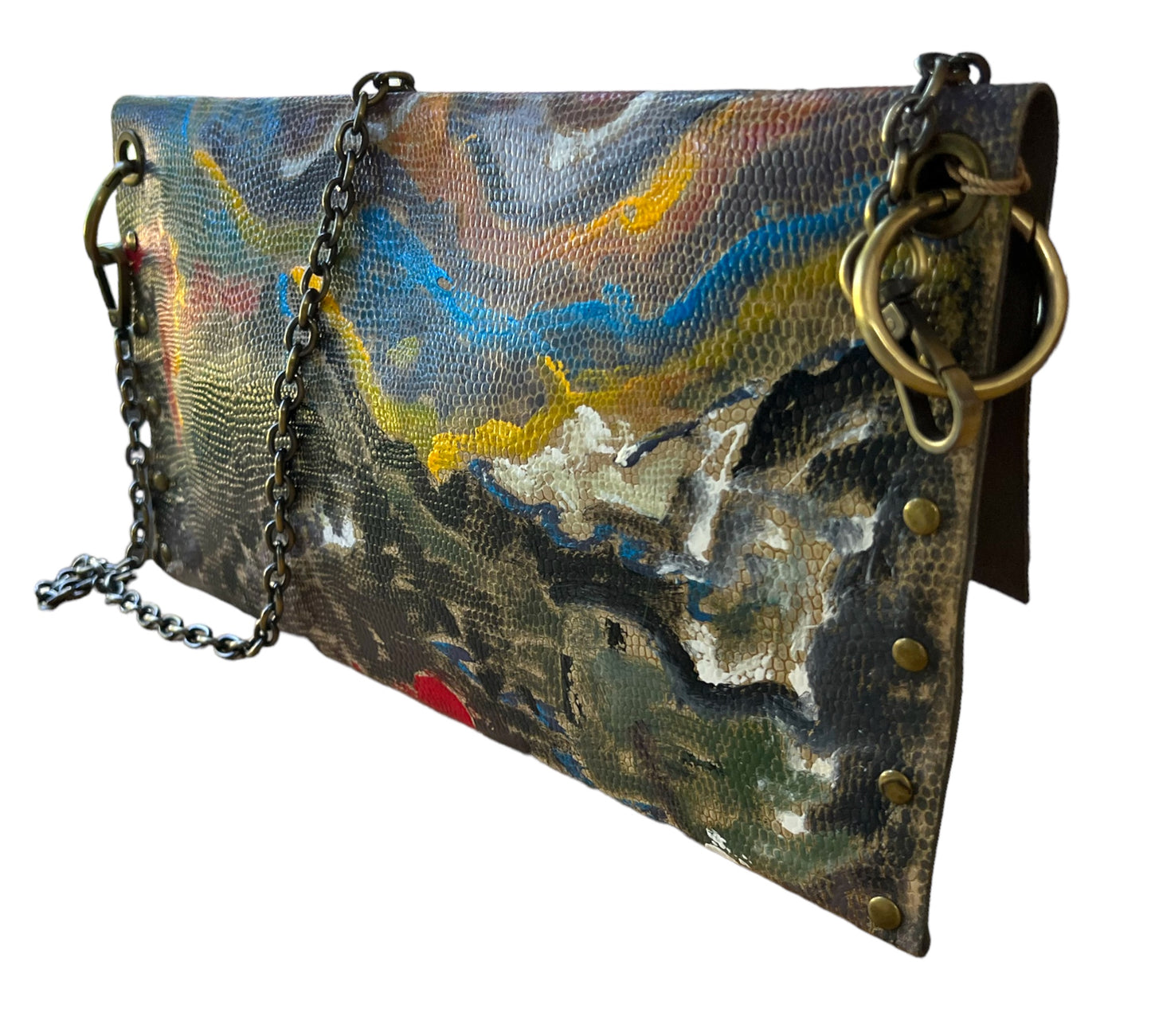 Embellished Art on Shoulder Bag