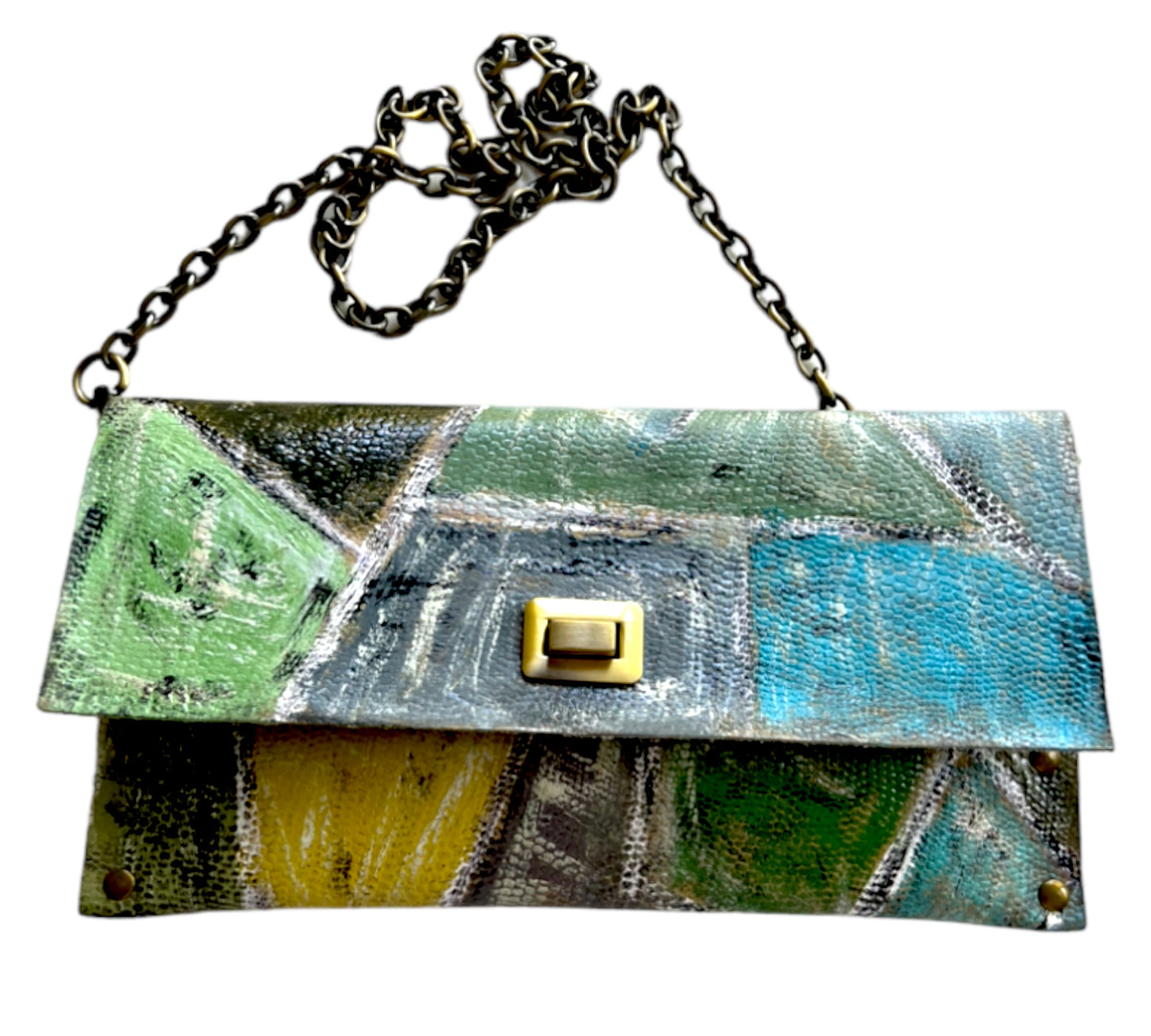Aqua-Green Medium Crossbody