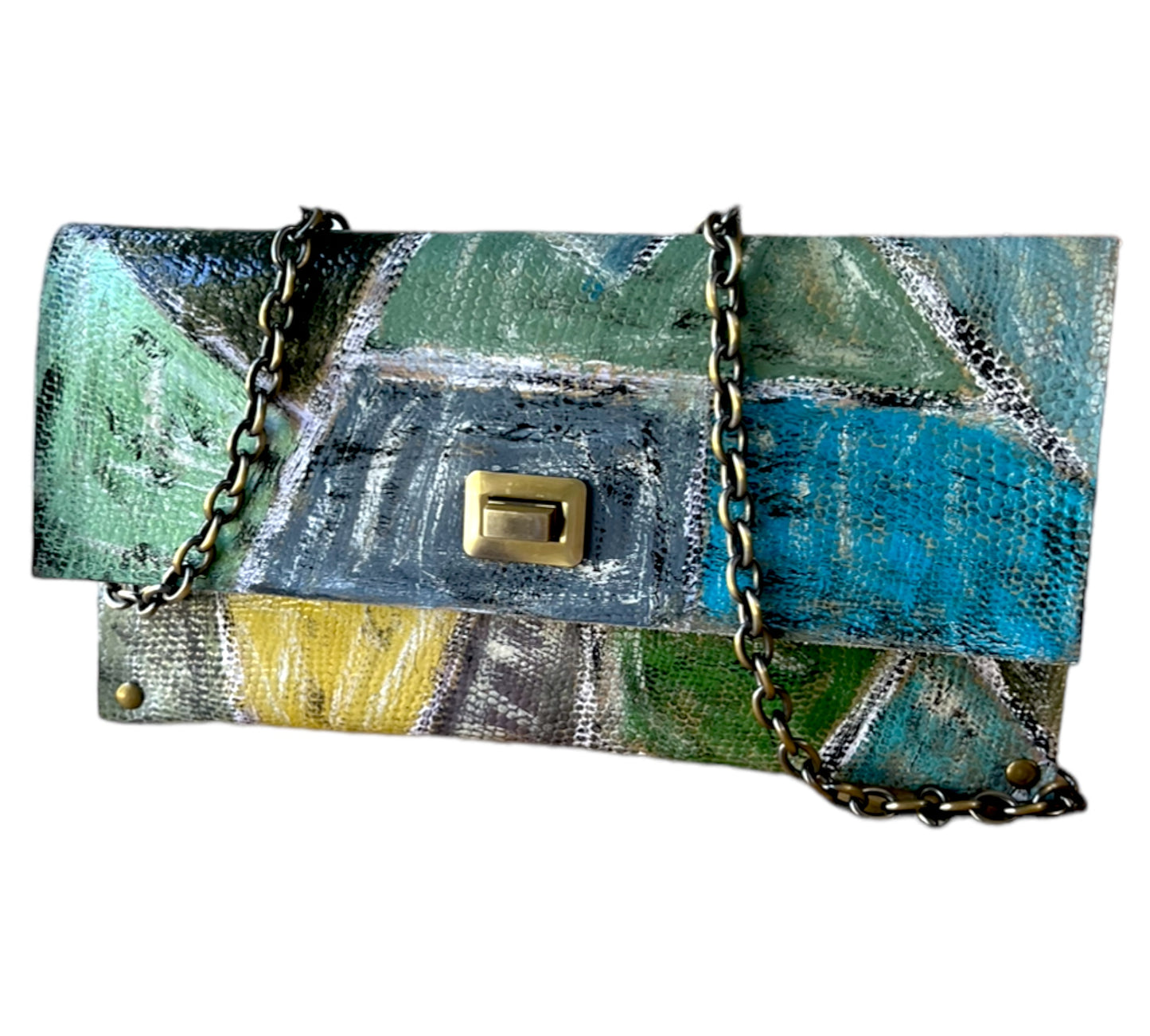 Aqua-Green Medium Crossbody