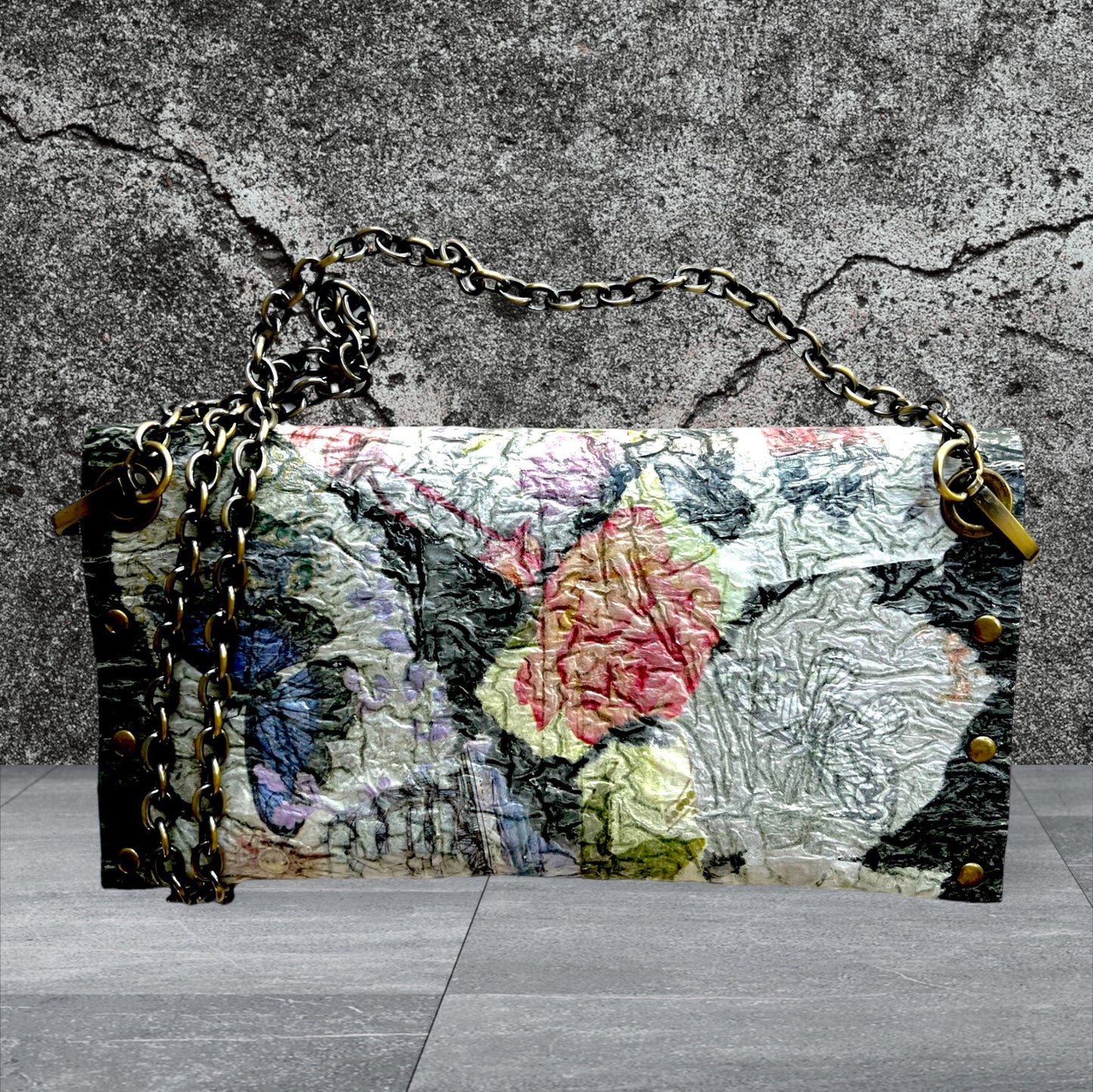 Black Recycled Handbag Eco-friendly Upcycled and Ethically Crafted
