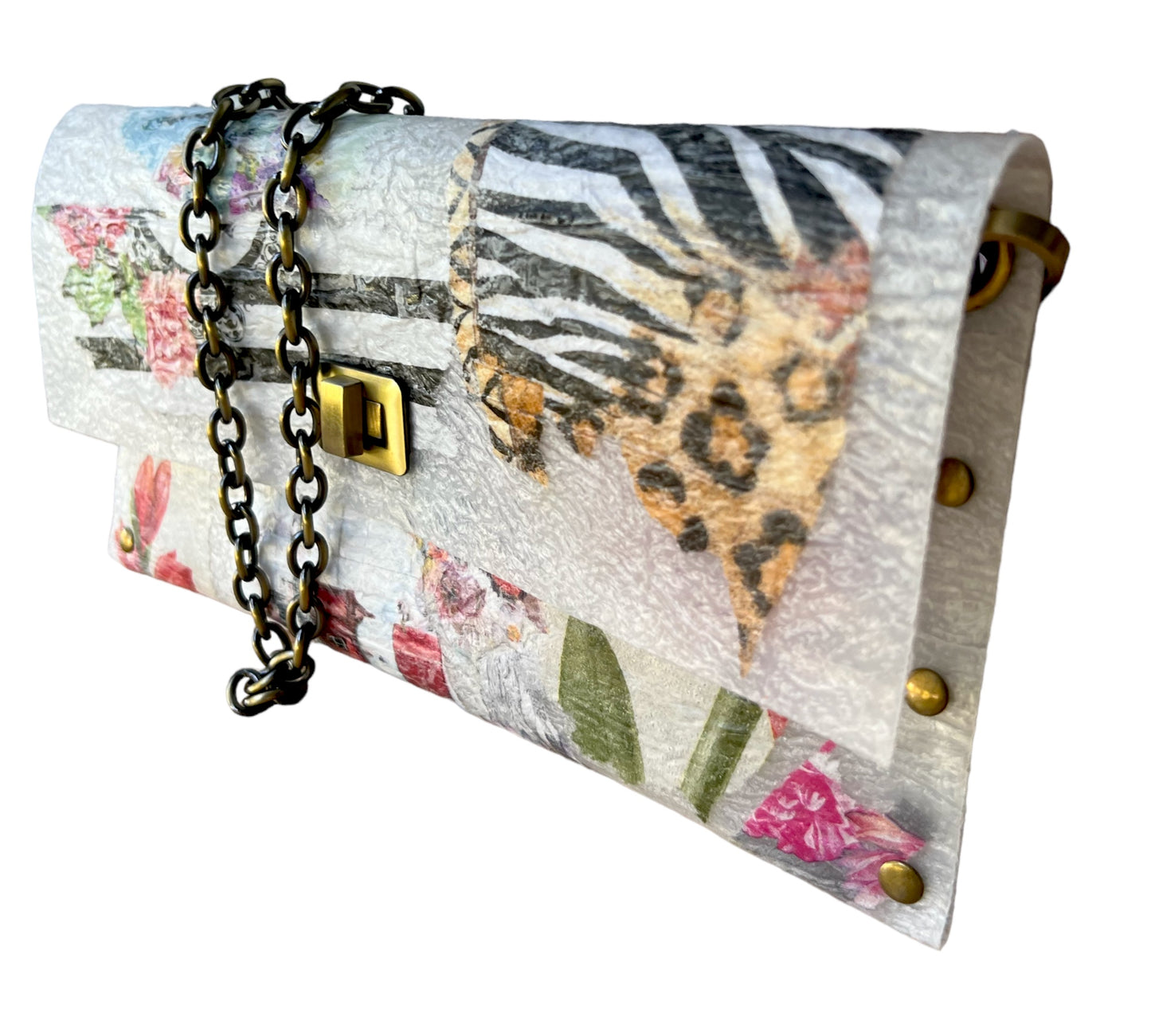 Eco-friendly Crossbody Animal Print Clutch Bag