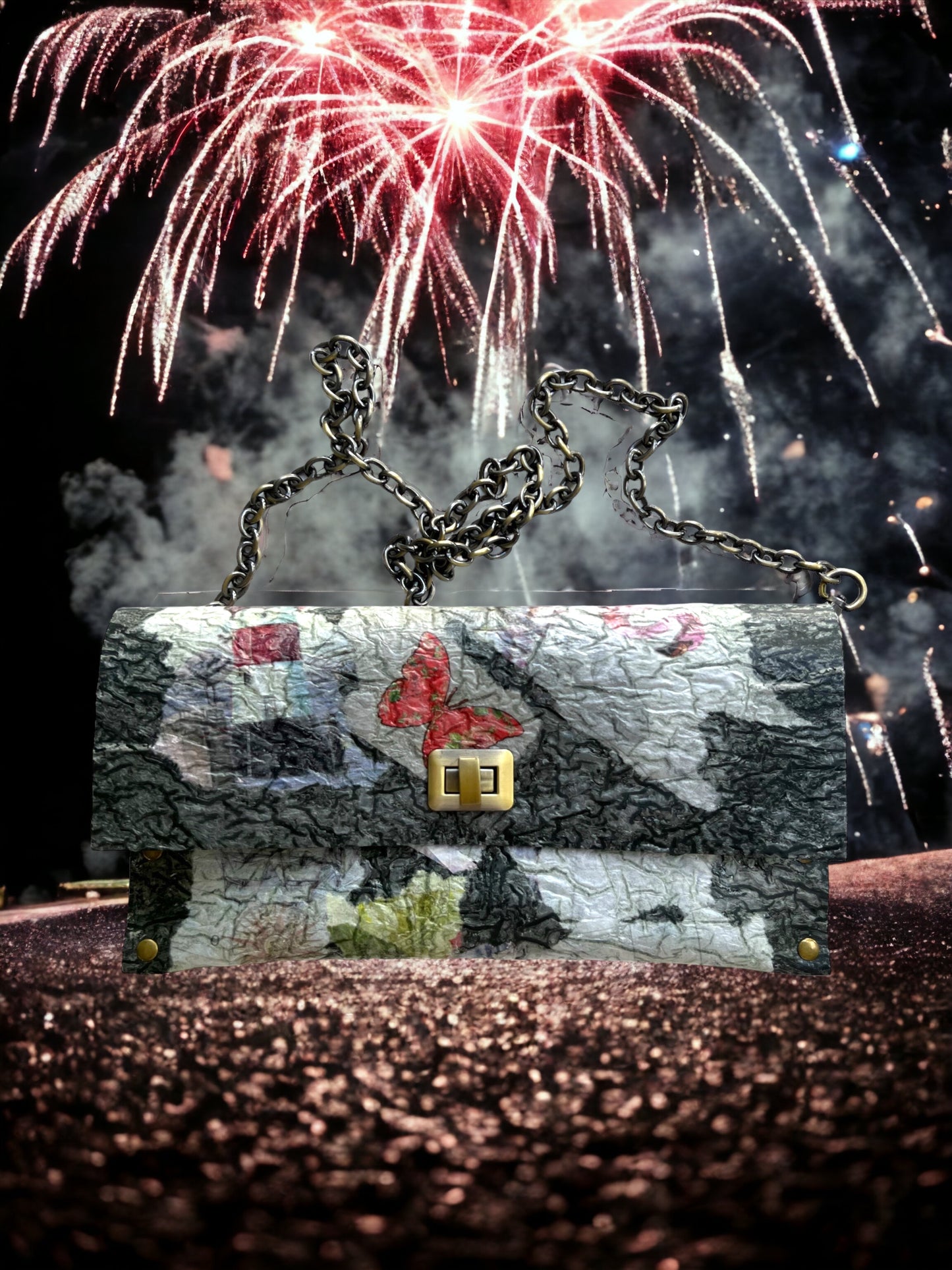 Black Recycled Handbag Eco-friendly Upcycled and Ethically Crafted