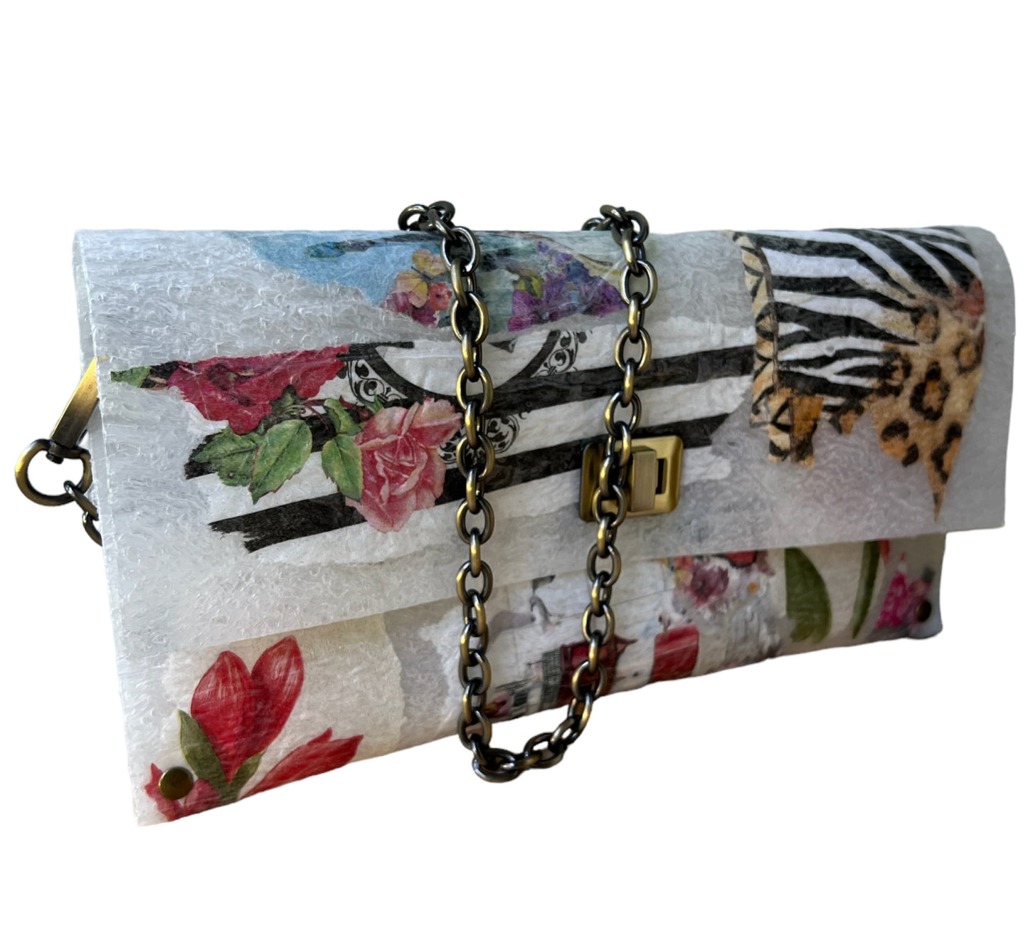 Eco-friendly Crossbody Animal Print Clutch Bag