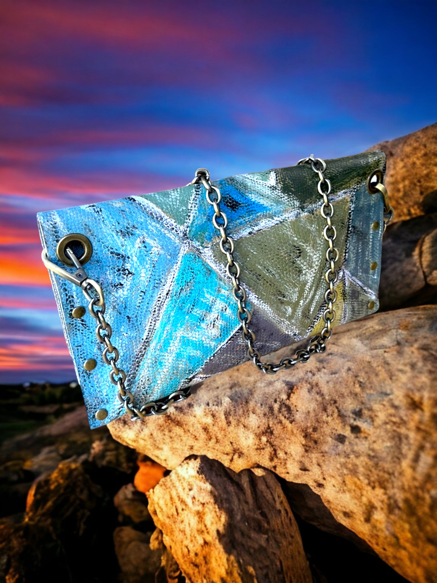 Aqua-Green Medium Crossbody