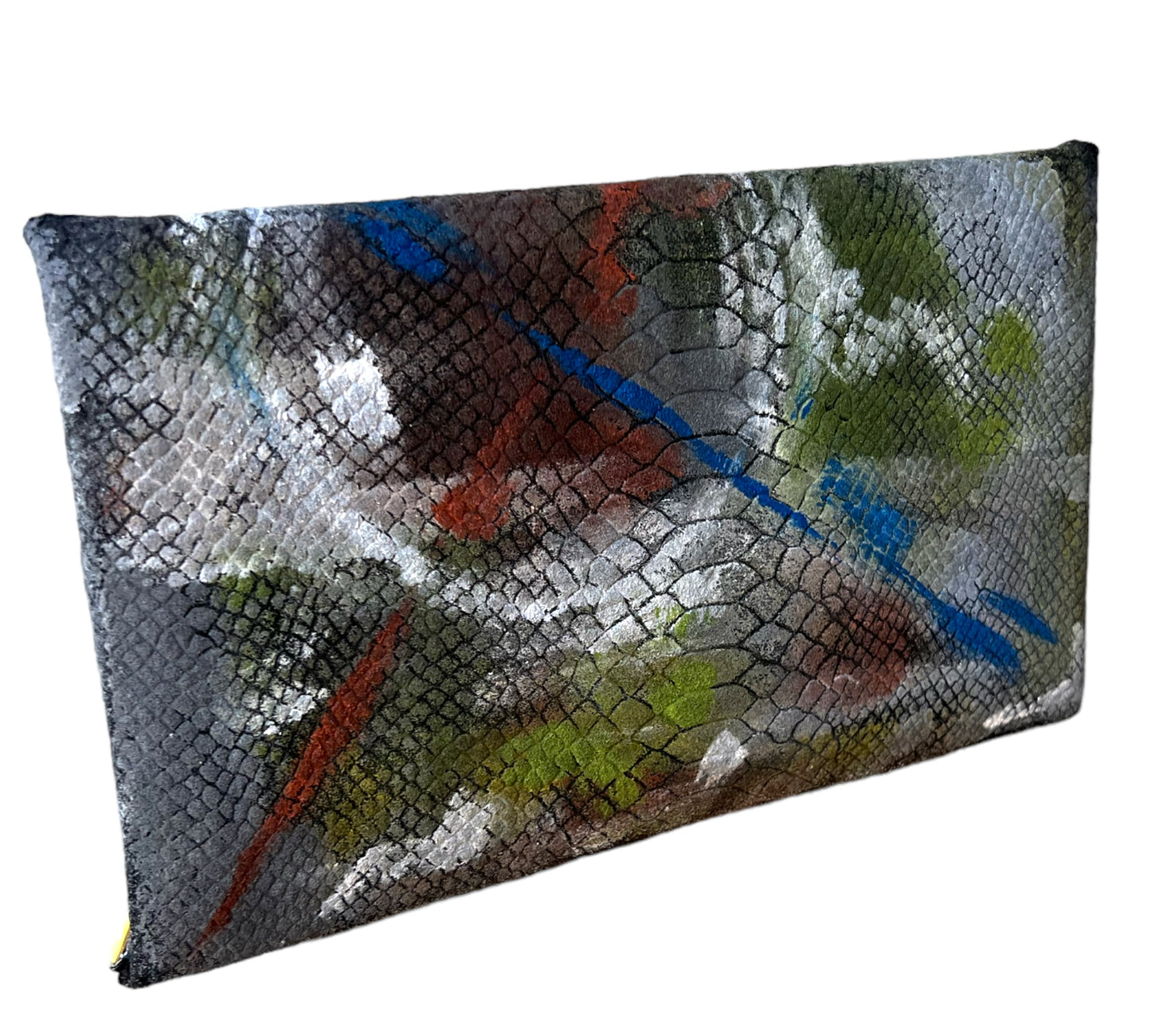 Hand-painted Felt Envelope Women's Clutch