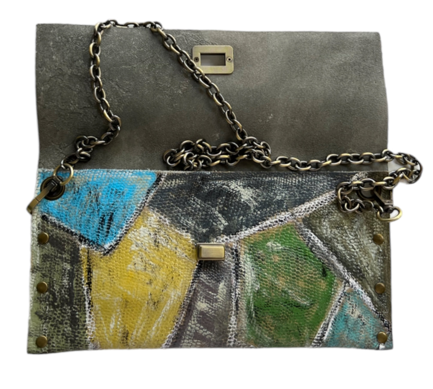 Aqua-Green Medium Crossbody