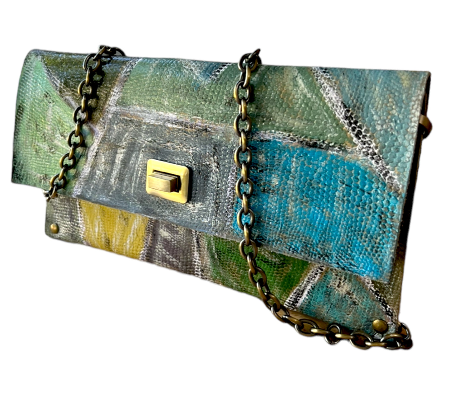 Aqua-Green Medium Crossbody
