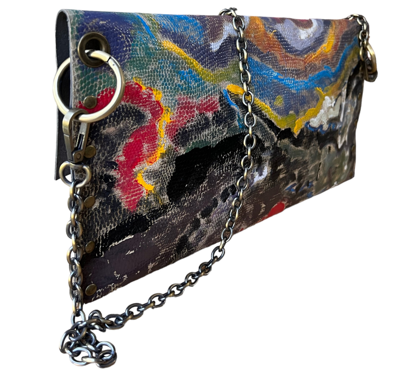 Embellished Art on Shoulder Bag