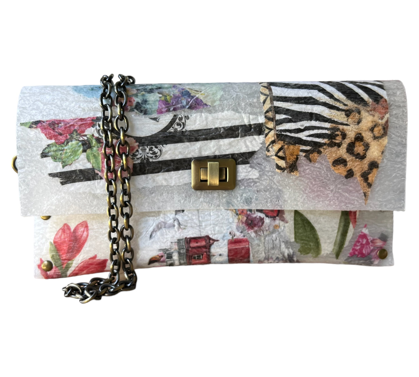 Eco-friendly Crossbody Animal Print Clutch Bag