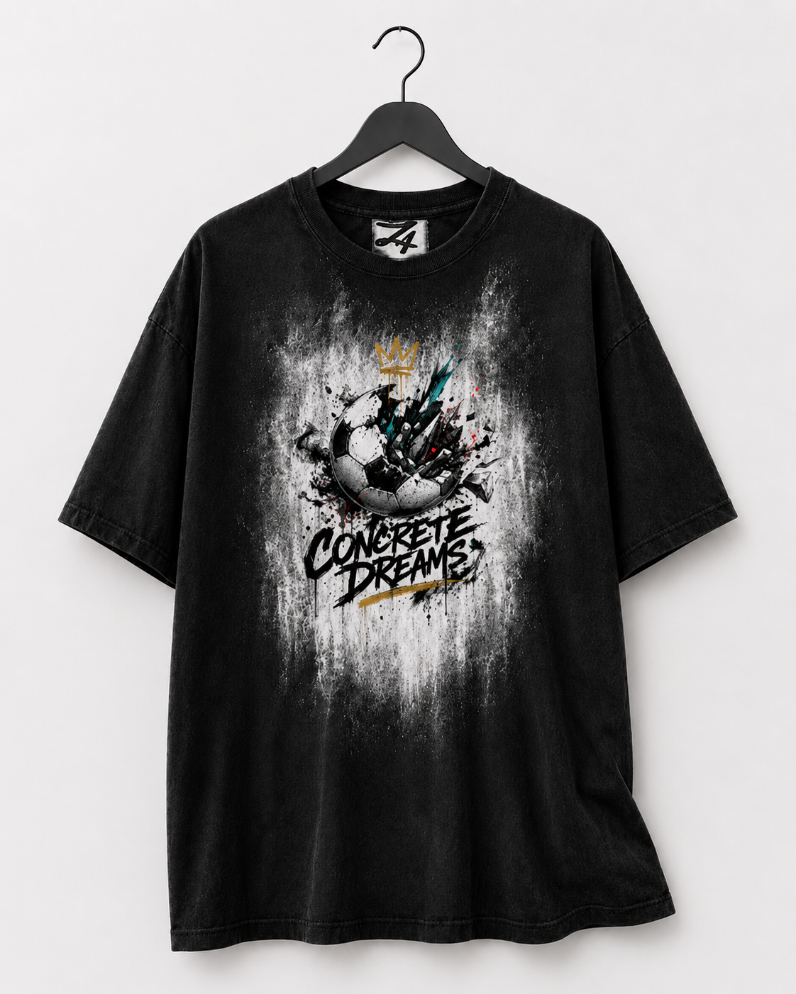 Black Soccer Graphic T-Shirt for Men | Streetwear Tee