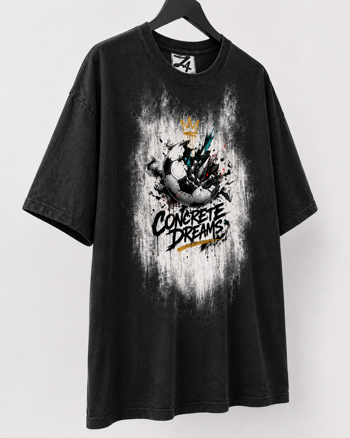 Black Soccer Graphic T-Shirt for Men | Streetwear Tee