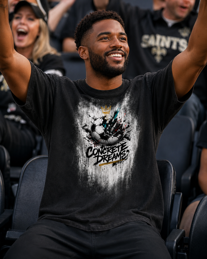 Black Soccer Graphic T-Shirt for Men | Streetwear Tee