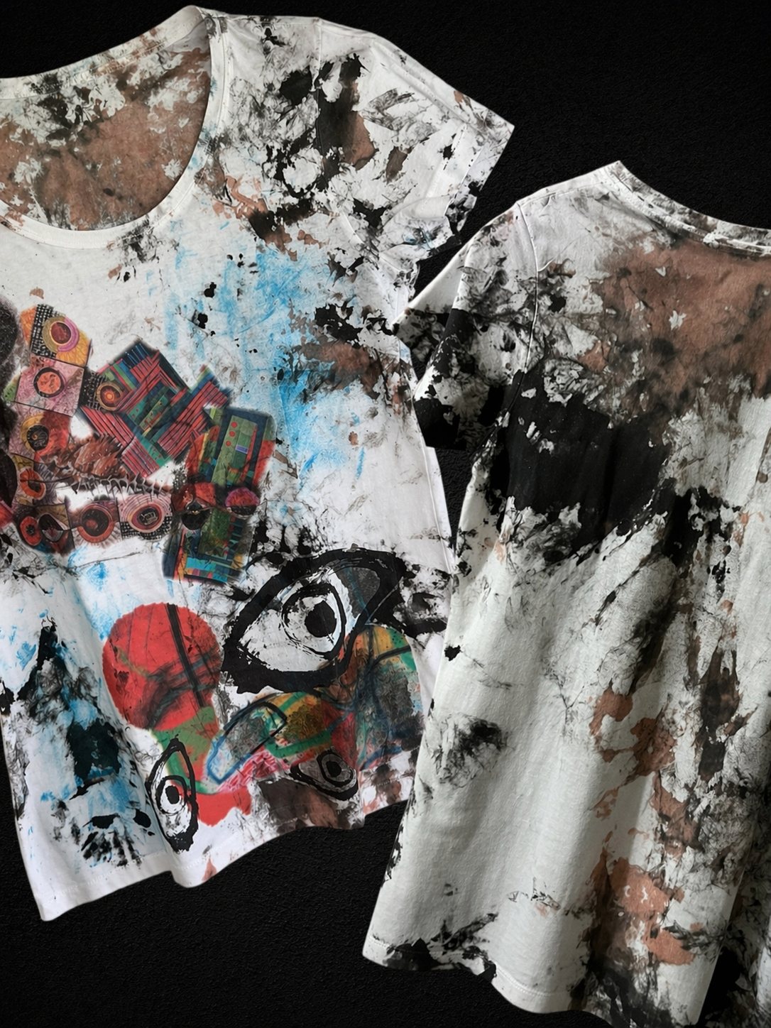 Women’s Abstract Graphic Scoop Neck T-Shirt *