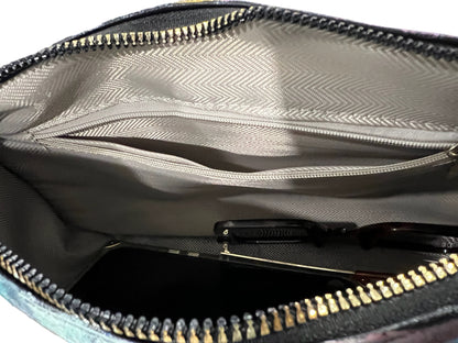 Hand-Painted Barrel Crossbody Bag *