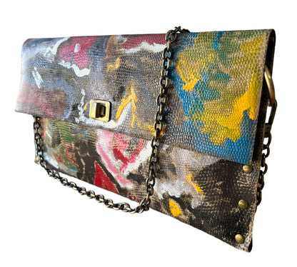 Embellished Art on Shoulder Bag