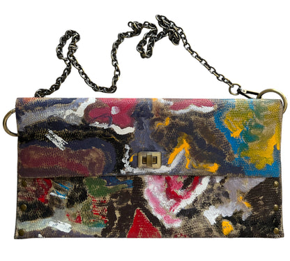 Embellished Art on Shoulder Bag