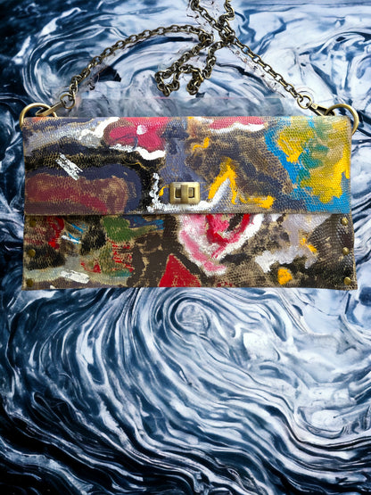 Embellished Art on Shoulder Bag