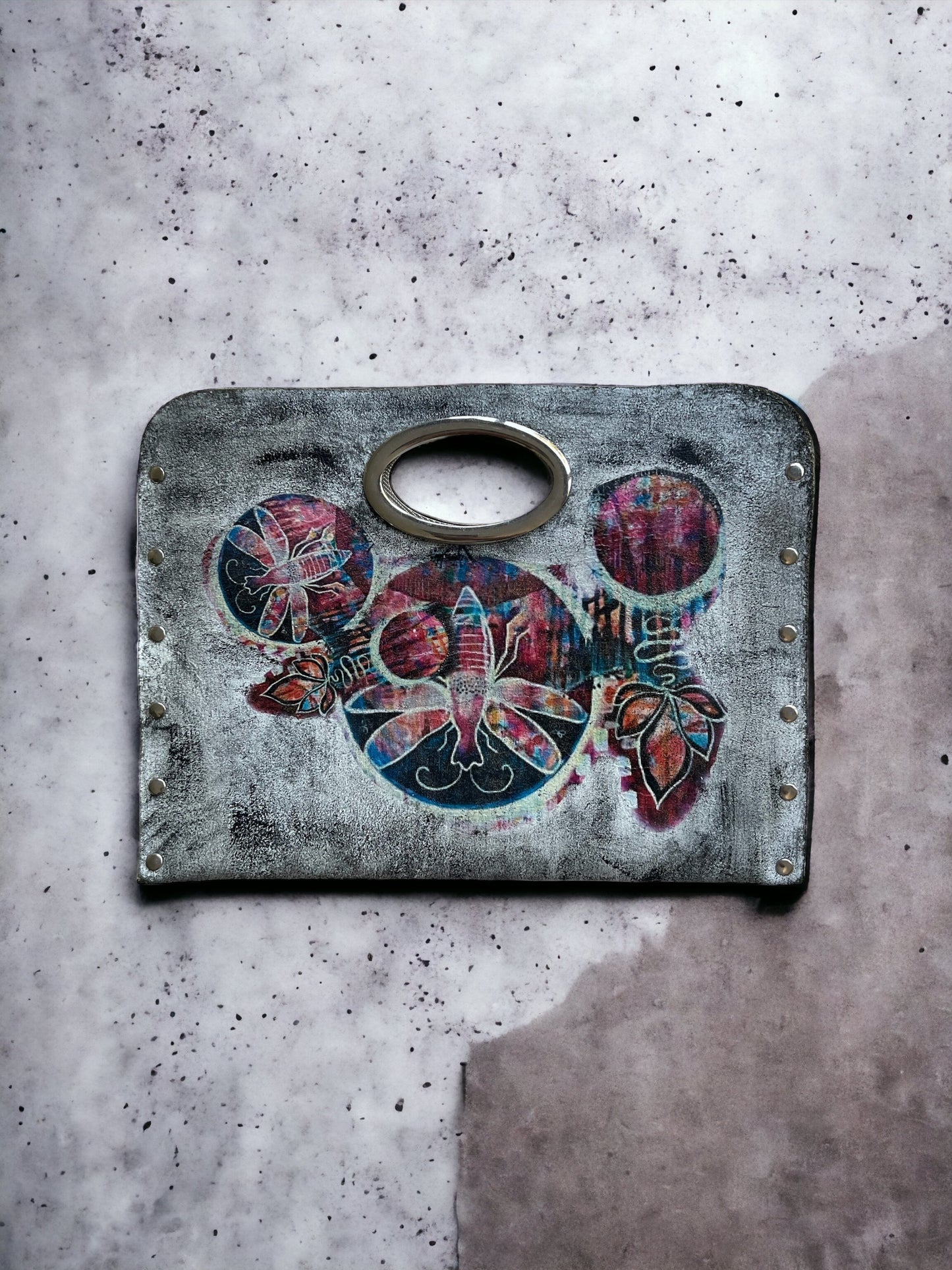 Insect Abstract Painted Women's Handbag