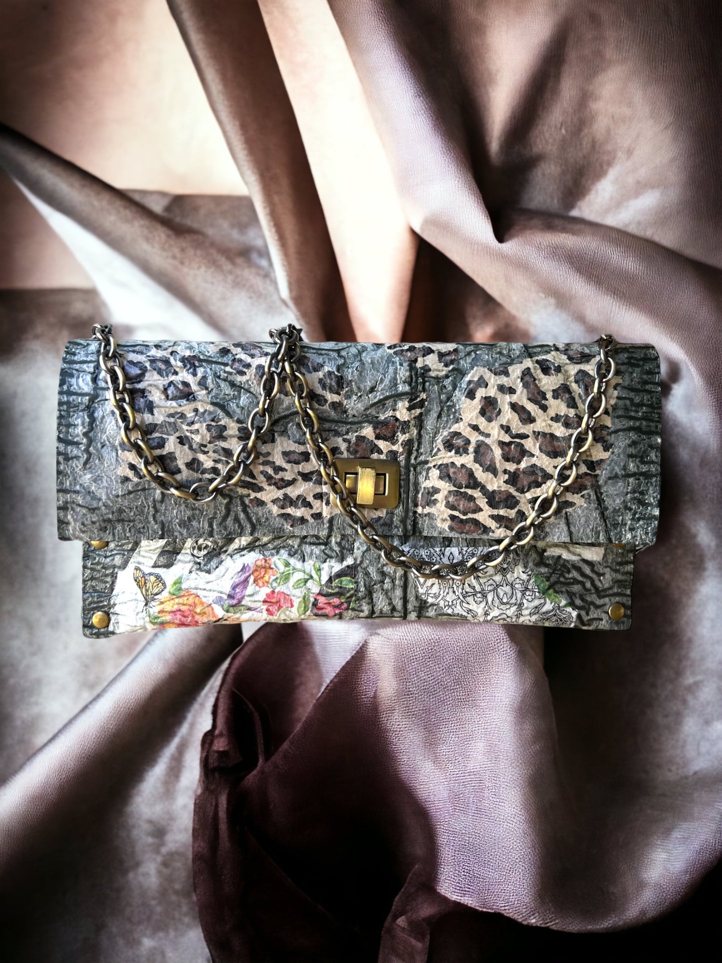 Recycled Animal Print Handbag