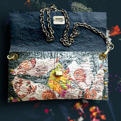 Black Purple Yellow Eco-Friendly Crossbody Purse