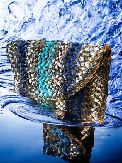 Straw Woven Clutch Purse