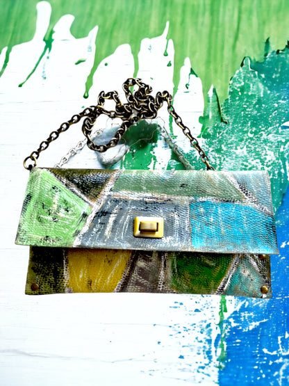 Aqua-Green Medium Crossbody