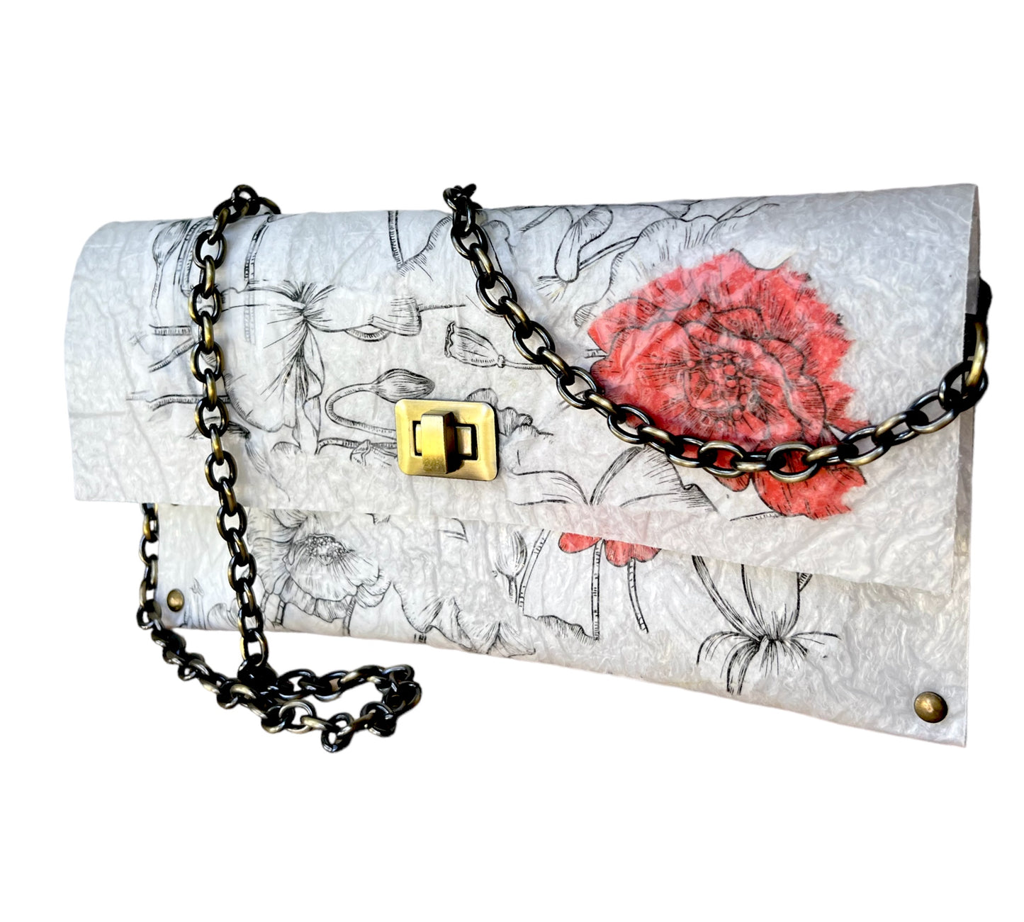 Abstract Floral Design Purse