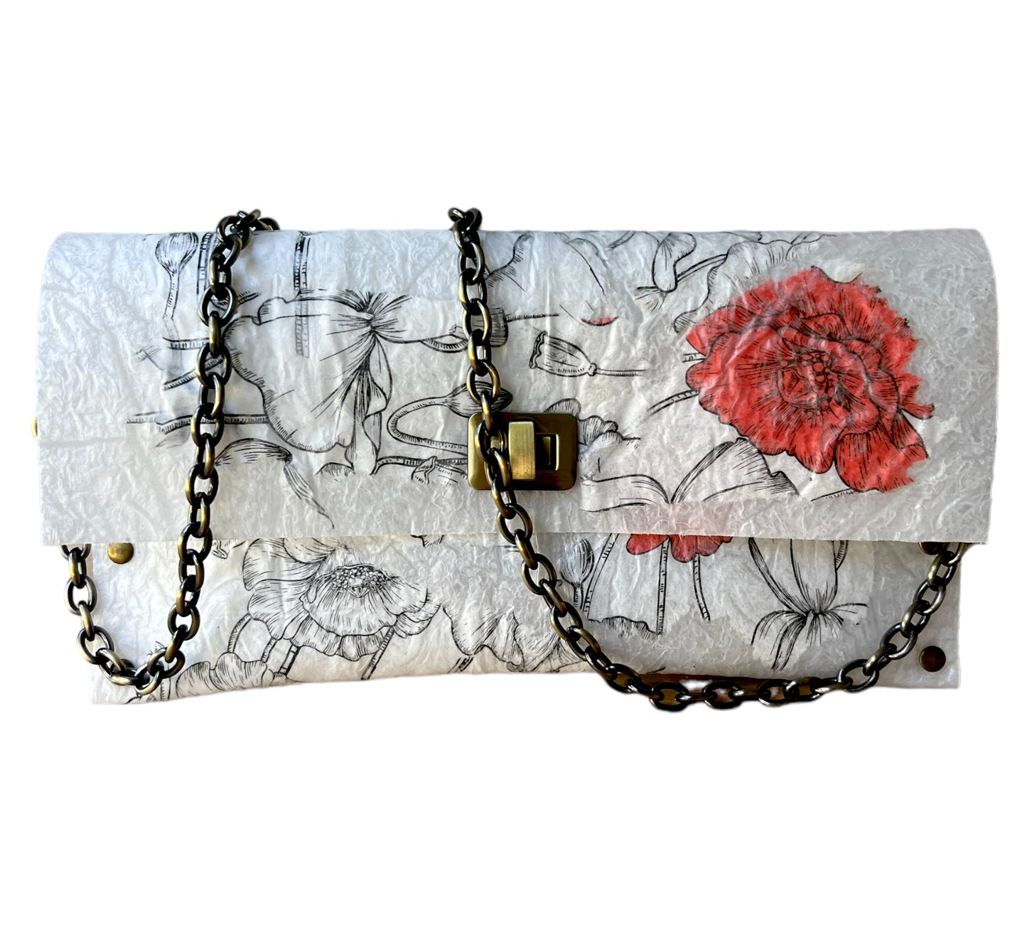 Abstract Floral Design Purse