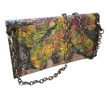 Black Purple Yellow Eco-Friendly Crossbody Purse