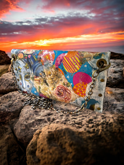 One-of-a-Kind Hand-Painted Leather Handbag *