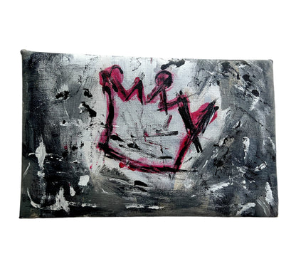 Hand-Painted Faux Leather Envelope Clutch Bag *
