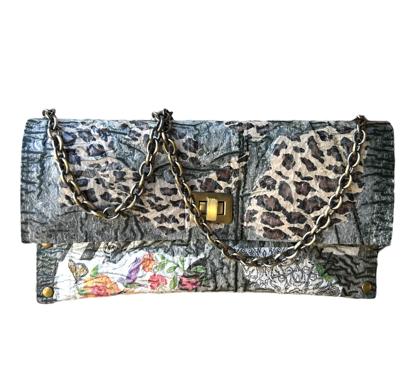 Recycled Animal Print Handbag